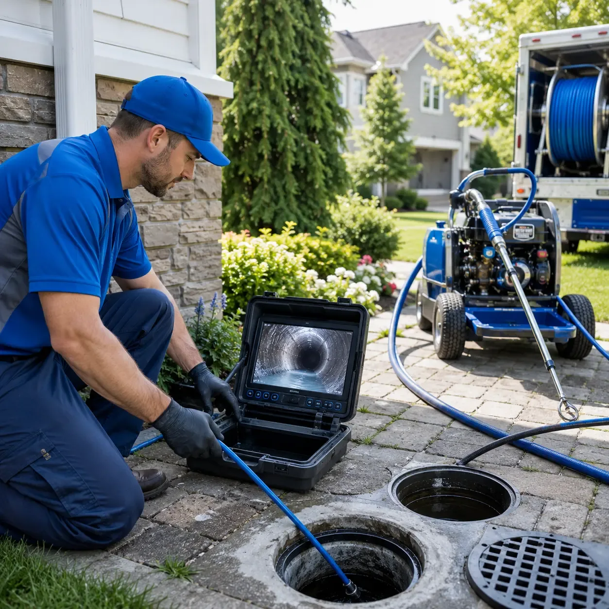 Outdoor drain cleaning professionals serving Groesbeck, TX